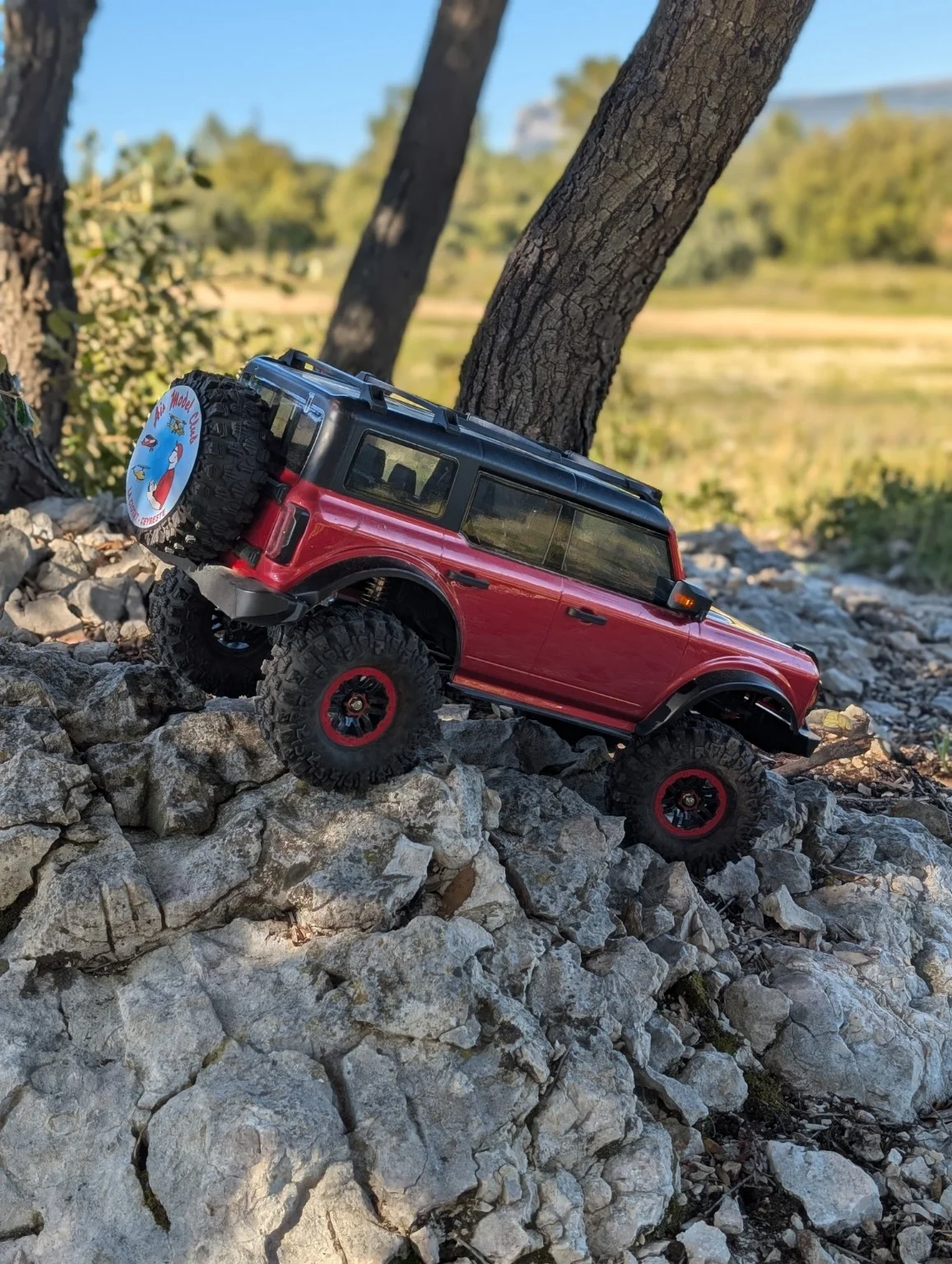 Un crawler franchit les rochers